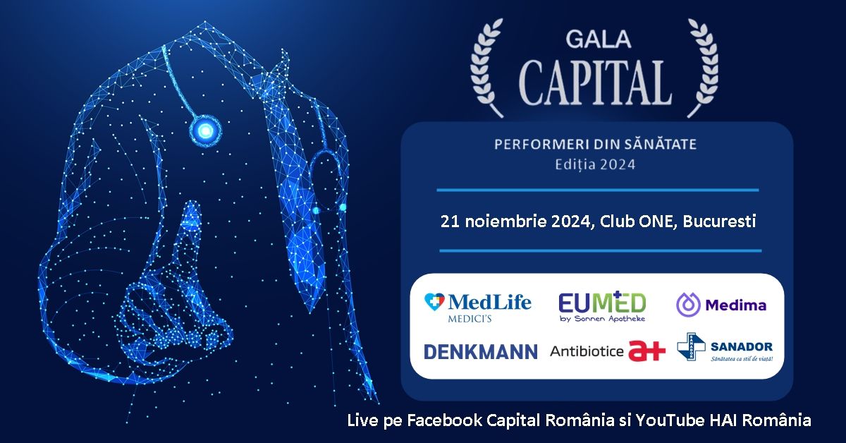 Excelența în medicină premiată la  Gala Capital Performeri din Sănătate, ediția 2024